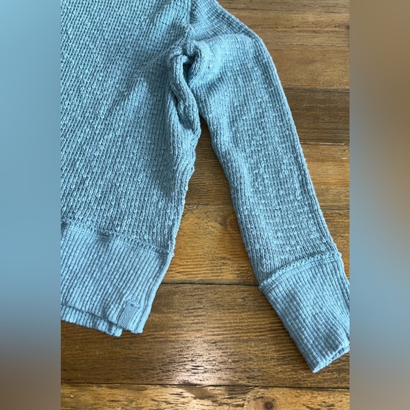 WE THE FREE Tommy Turtle Sweater in green aqua shade pullover - Picture 6 of 8